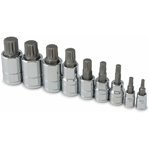 60968 9Pc Triple Square Socket Set