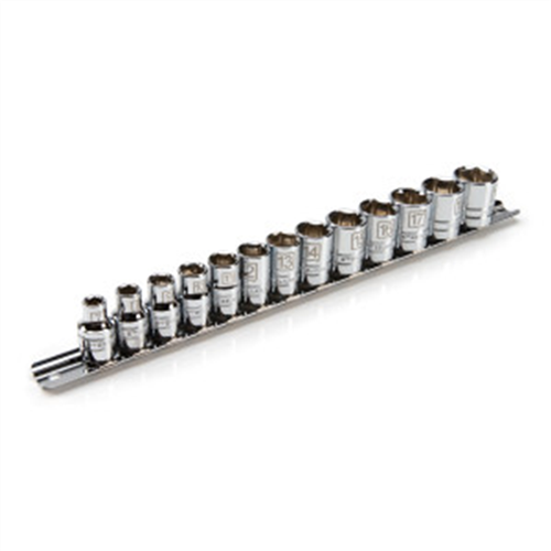78528 13-Piece 3/8-Inch Drive Shallow Depth 6-Point Metric Chrome Socket Set