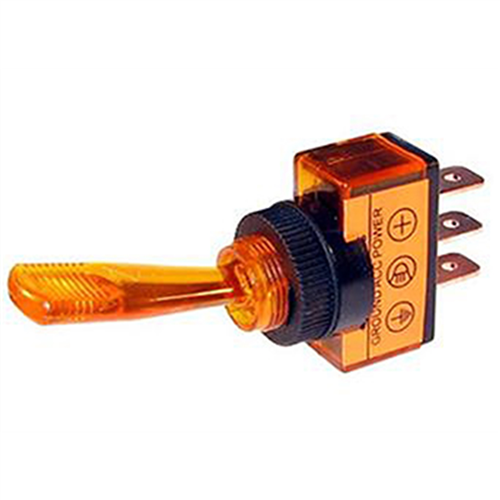 2615J The Best Connection 20 Amp 12V Green Toggle Switch