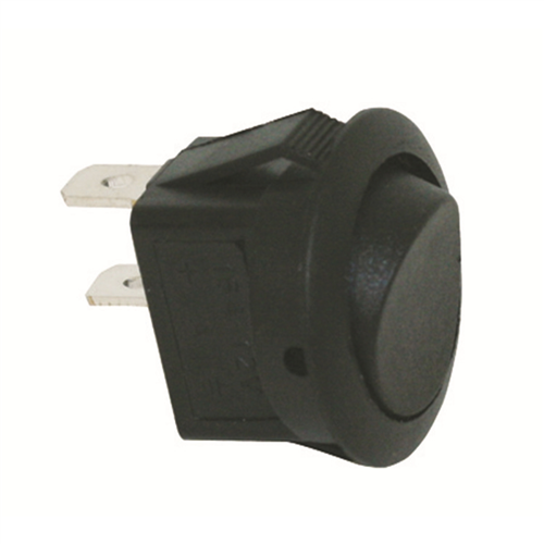 2700J The Best Connection 10 Amp 12V Black Round Rocker