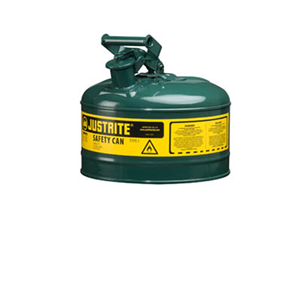 7120400 Justrite Mfg. Co. Safety Can 2 Gal/7.5L Green