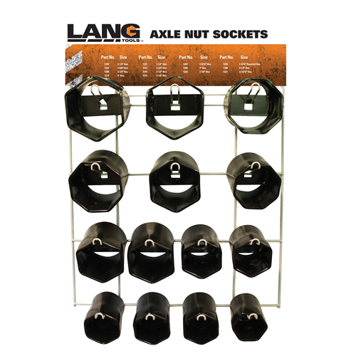 1290 Lang Tools (Kastar) 14Pc Axle Nut Display