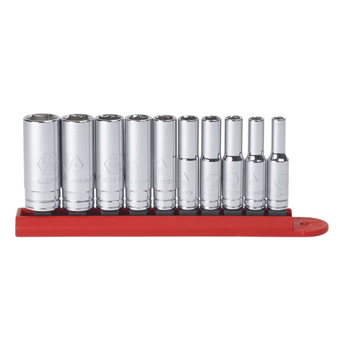 80305S-06 Gearwrench 10Pc 1/4"Dr 6Pt Mid Length Skt Set Sae