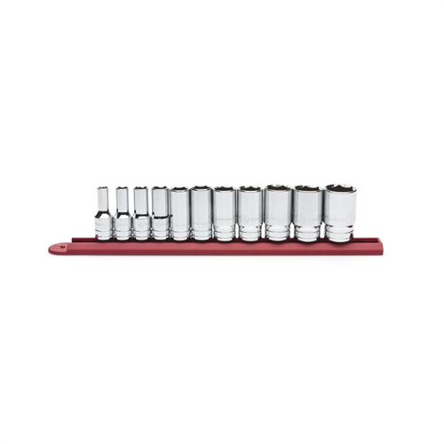 80555S-06 Gearwrench 11Pc 3/8"Dr 6Pt Mid Length Skt Set Sae