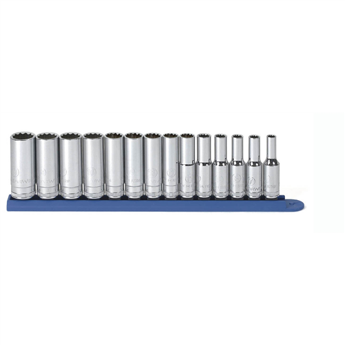 80562 Gearwrench 14Pc 3/8" Dr 12Pt Deep Metric Socket Set
