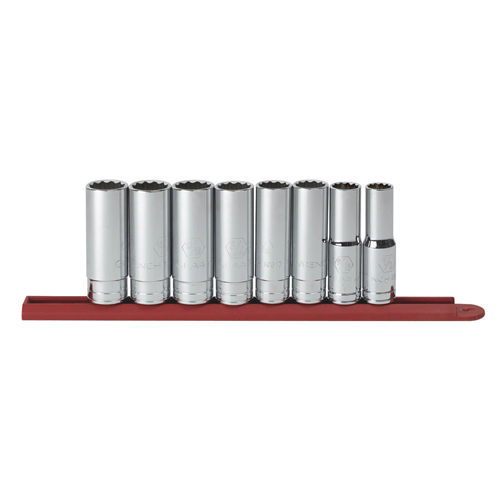 80713 Gearwrench 8Pc 1/2" Dr 12Pt Deep Sae Socket Set