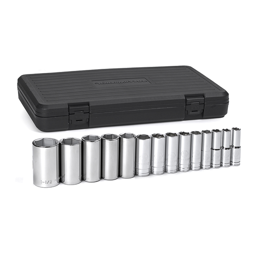 80733 Gearwrench 14 Pc 1/2" Dr Sae Deep 6 Pt Socket Set
