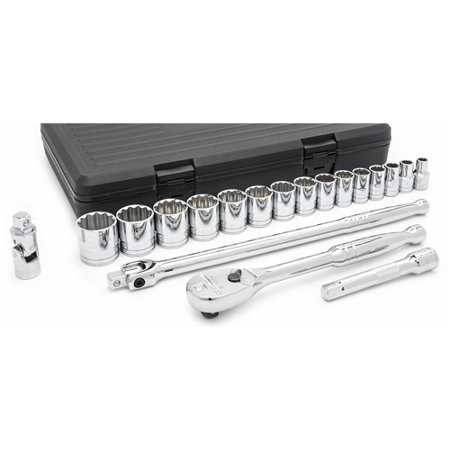 80792 Gearwrench 19 Pc 1/2" Dr 12 Point Soc Set