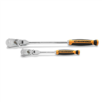81204P Gearwrench 2 Pc. 1/4" And 3/8" Drive 120Xp Dual Material Flex Head Teardrop Ratchet Set