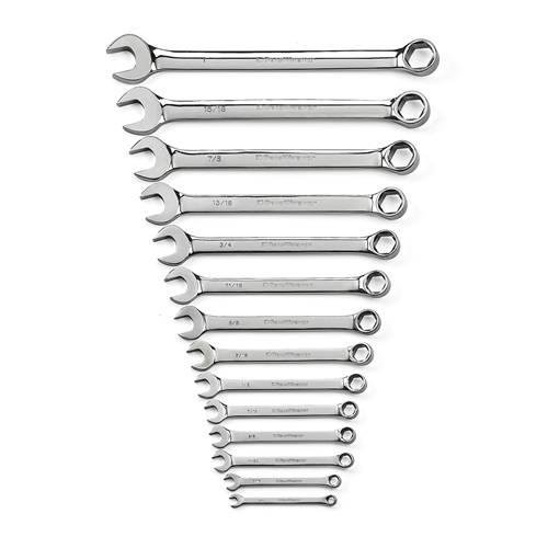 81924 Gearwrench 14 Pc Full Polish Comb Wrench Set 6 Pt Sae