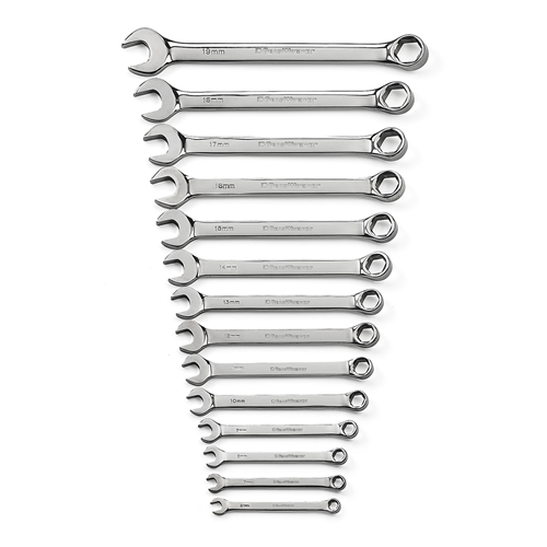81925 Gearwrench 14 Pc Full Polish Comb Wrench Set 6 Pt Metric
