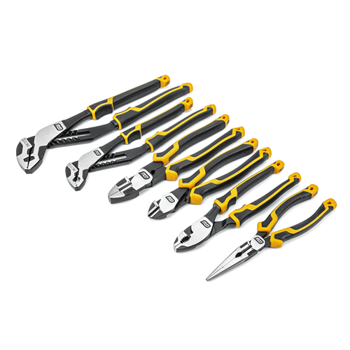 82204C-06 Gearwrench 6Pc Mixed Dual Material Plier Set