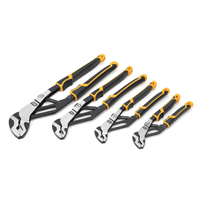 82594C Gearwrench 4 Pc. Pitbull Auto-Bite Tongue & Groove Dual Material Pliers With K9 Jaws