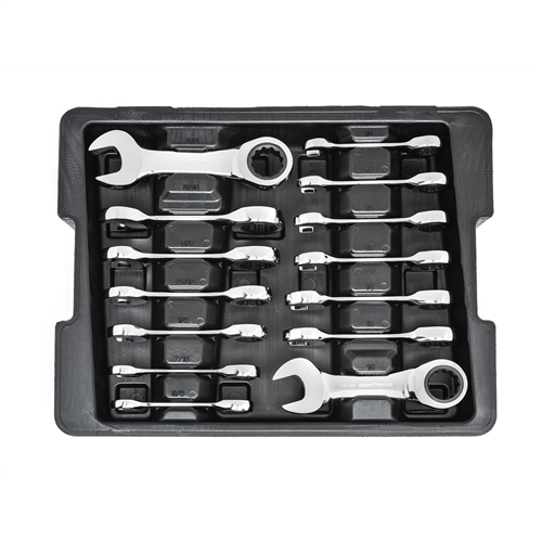 85206 Gearwrench 14Pc Ratcheting Combi Stubby Wre Set