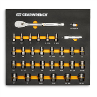 86525 Gearwrench 31 Pc. Bolt Biter Ratchet Socket Set Mm/Sae