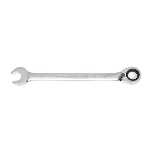 17mm 90-Tooth 12 Point Reversible Ratcheting Wrench