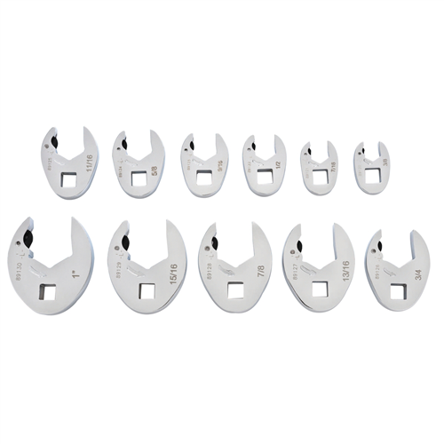 89118 Gearwrench 11-Pc Ratcheting Crowfoot Sae Set