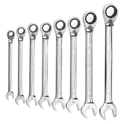 9543 Gearwrench 8Pc Rev Comb Ratch Mm