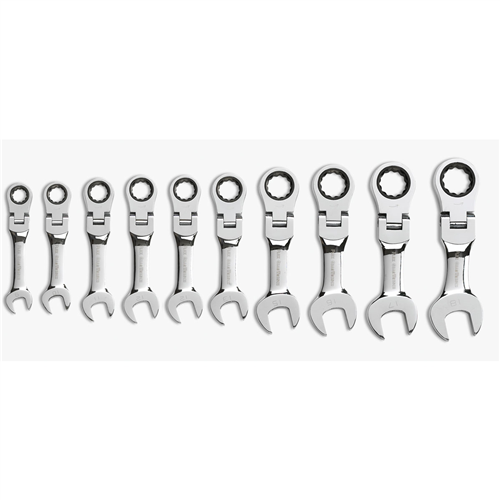 9550 Gearwrench Stubby Flex Gear Wr. 10Pc Metric