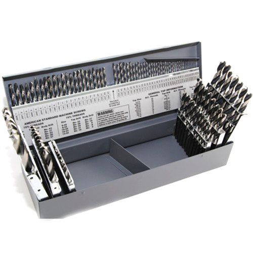 115KK5 Knkut Knkut 115 Piece Jobber Length Drill Bit Set Numbers, Letters, Fractions