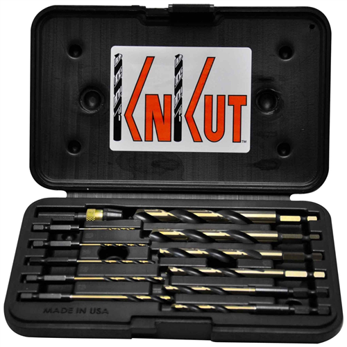 12KKQRD Knkut Knkut 12 Piece 1/4" Hex Shank Quick Release Drill Bit Set