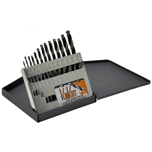 13KK5 Knkut Knkut 13 Piece Jobber Length Drill Bit Set 1/16"-1/4" By 64Ths