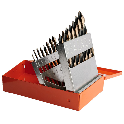 21KK10 Knkut Knkut 21 Piece Mechanics Length Step Point Drill Bit Set 1/16"-3/8" By 64Ths