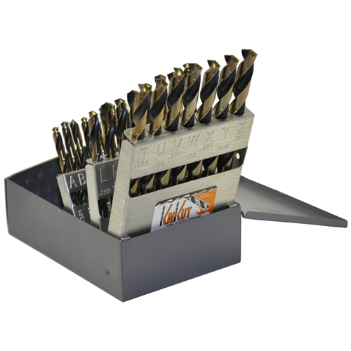26KK5 Knkut Knkut 26 Piece Jobber Length Drill Bit Set Letters A-Z