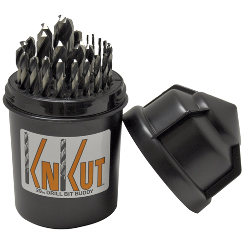29KK5DB Knkut Knkut 29 Piece Drill Buddy Jobber Length Drill Bit Set 1/16"-1/2" By 64Ths