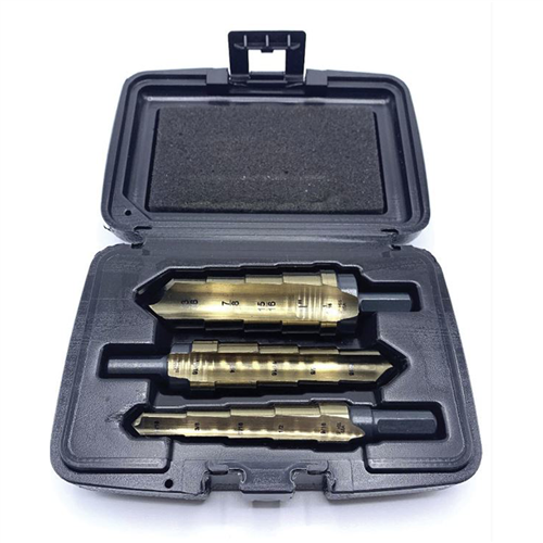 3KK4SR Knkut Knkut 3 Piece Hole Expansion Step Reamer Set