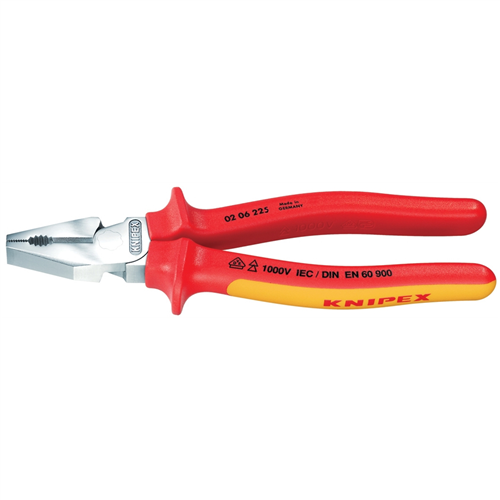 02 06 225 Knipex High Lev. Combo. Pliers-1,000V Insltd