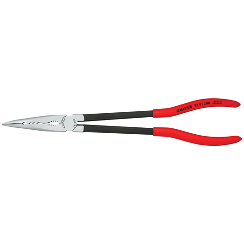 28 81 280 Knipex 11" Extra Long Needle Nose Pliers- Angled