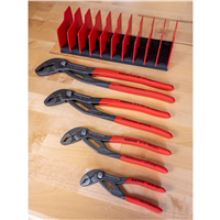 9K 00 80 138 US Knipex 4-Piece Cobra Pliers Set With Free 10-Piece Tool Holder