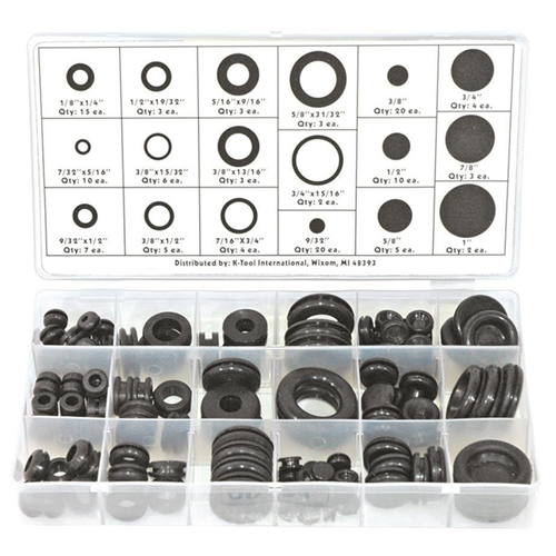 KTI-00091 K Tool International 125-Pc Grommet Assortment Kit