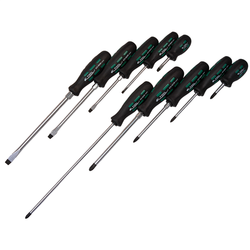 KTI-16000 K Tool International 10-Piece Professional Screwdriver Set With Triangu