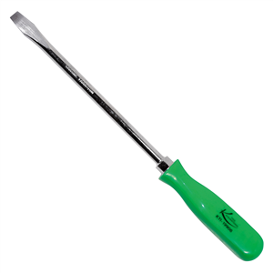 KTI-19908 K Tool International 8 In. Slotted Screwdriver With Green Square Handle