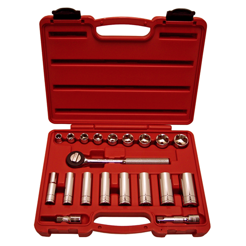 KTI-22000 K Tool International 20-Piece 3/8 " Dr 6-Pt Sae Sock