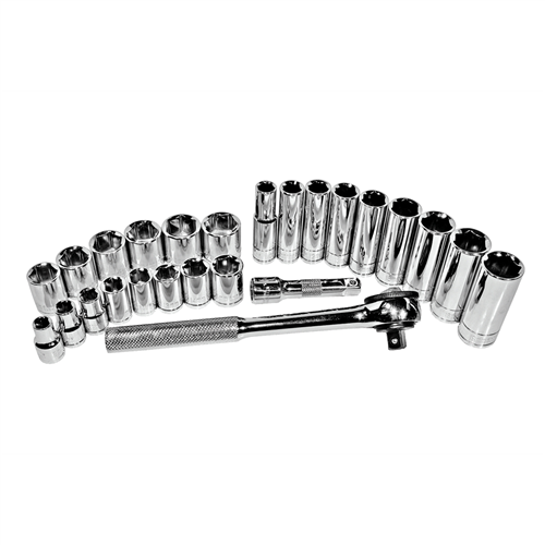 KTI-27000 K Tool International Soc Set 3/8" Dr 26 Pc Mm