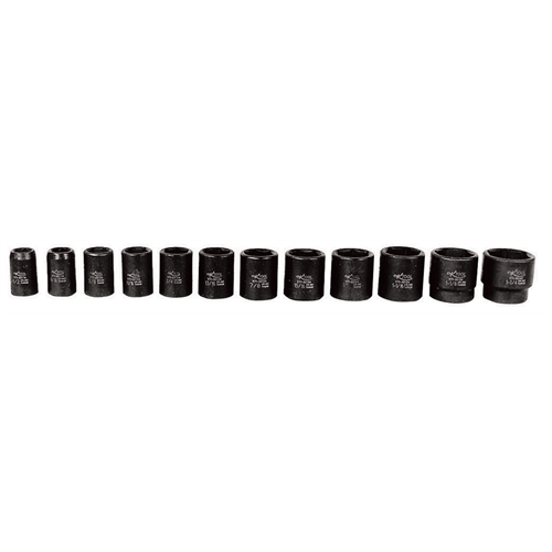 KTI-33100 K Tool International Soc Set Imp 1/2" Dr 12 Pc Sae Standard