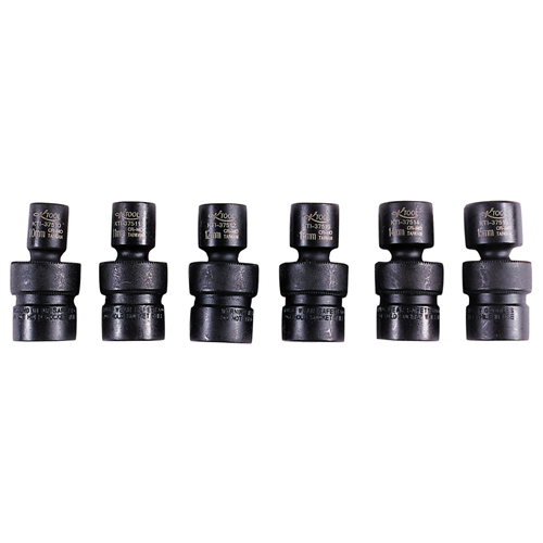 KTI-37500 K Tool International Soc Set Imp Flex 3/8" Dr 6 Pc.Mm