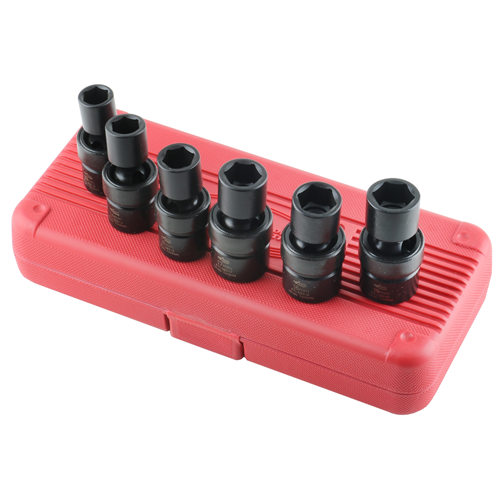KTI-38500 K Tool International Soc Set Imp Flex 3/8" Dr 6 Pc.Mm