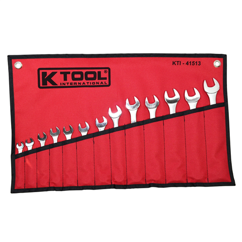 KTI-41513 K Tool International Wrench Set Combination 13 Pc Metric