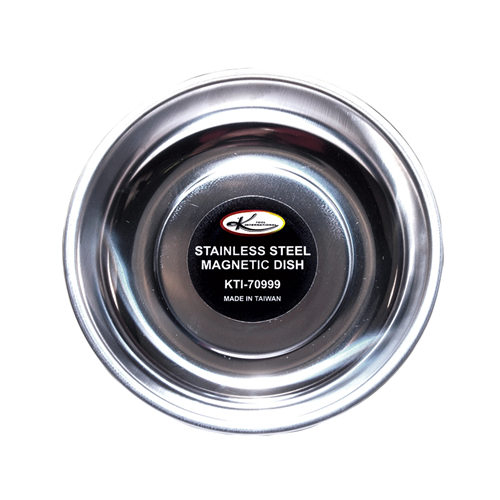 KTI-70999 K Tool International 5-3/4" Stainless Steel Magnetic Dish, Parts Tray