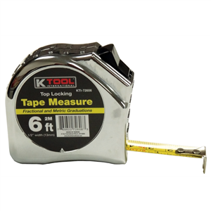 KTI72606 K Tool International 1/2" X 6' Tape Measure With Sae And Metric Marking