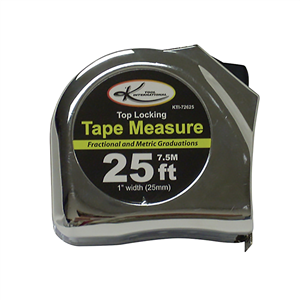 KTI-72625 K Tool International 1" Wide 25' Sae/Met Tape Measure