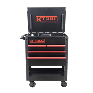 35" Premium 4 Drawer 500 lb. Service Cart (Matte Black)