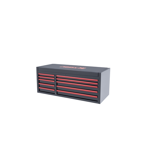 55" Premium 10 Drawer Double Bay 500 lb. Tool Box (Matte Black)