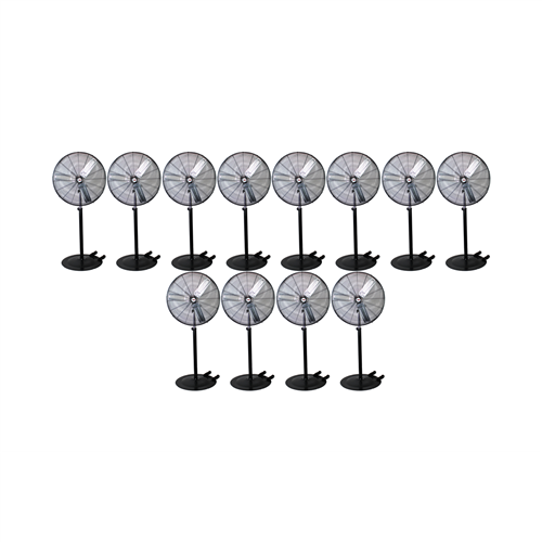 KTI77734-PL12 K Tool International 30" Oscillating Pedestal Industrial Fan (Pallet Of 12)
