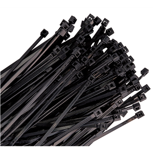 KTI-78040 K Tool International Cable Zip Tie 4In. Black 100/Pk 18Lb Tensile
