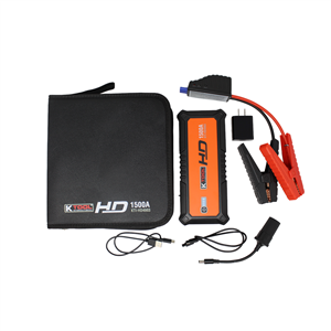 CED8020-ISN K Tool International Compact Jump Starter For Gasoline And Diesel Engines 1500 Amp, 12-Volt, 24,000Mah